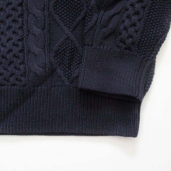 Ralph Lauren Iconic Aran Fisherman Cable Knit Crewneck Sweater NWT L XL - Picture 5 of 11